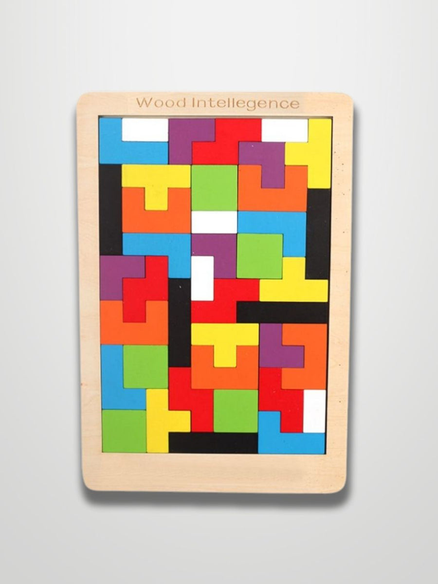 Casse-Tête en Bois Tangram Tetris Puzzle