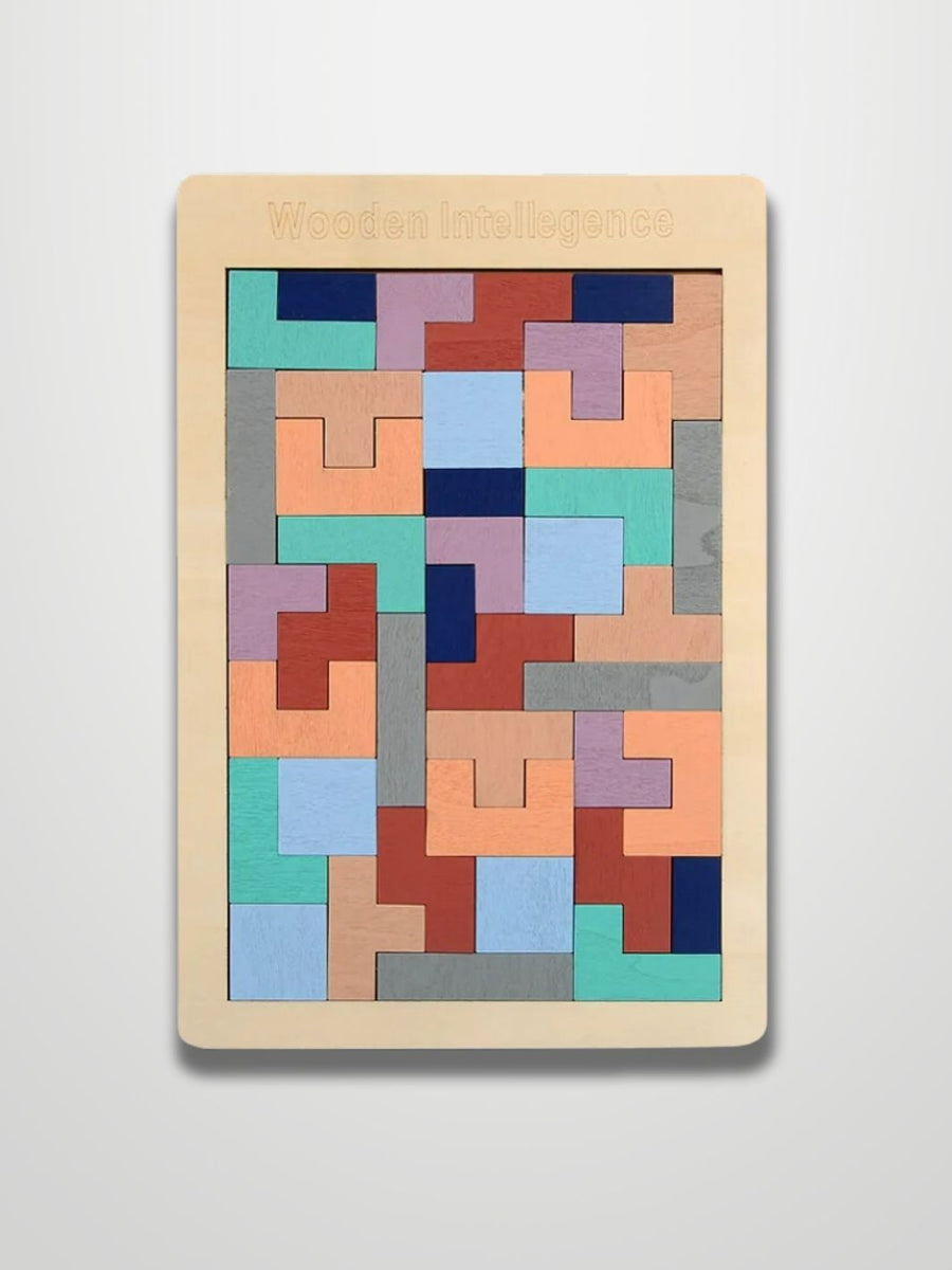 Casse-Tête en Bois Tangram Tetris Puzzle