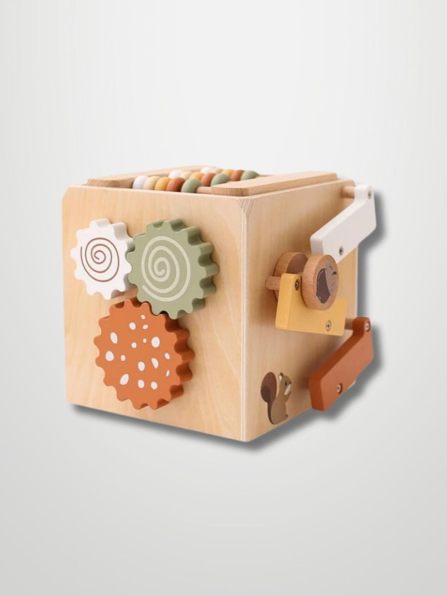 Cube d'Activité en Bois Montessori