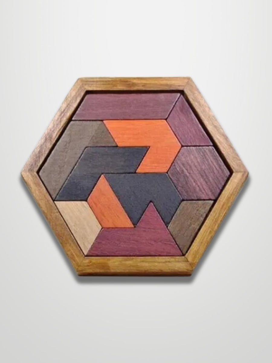 Puzzle en bois Tangram Montessori